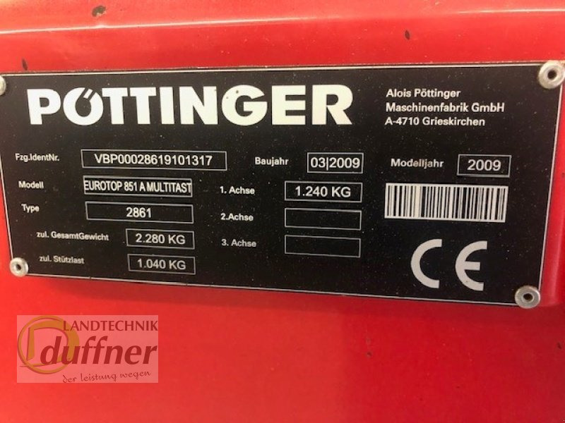 Tedder/ Rake Pöttinger Eurotop 851: picture 5