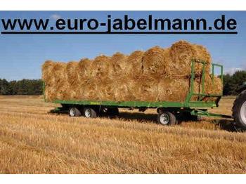 New Farm platform trailer Pronar 3-achs Anhänger, Ballenwagen, Strohwagen, TO 26: picture 1
