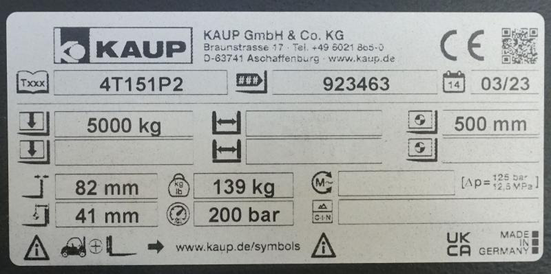 Attachment for Material handling equipment KAUP 4T151P2: picture 3