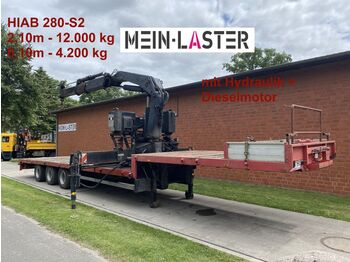 Loader crane for Low loader trailer Kran Hiab 280 E-2 12.000 kg- 2,1 m * Diesel+Hydr: picture 1