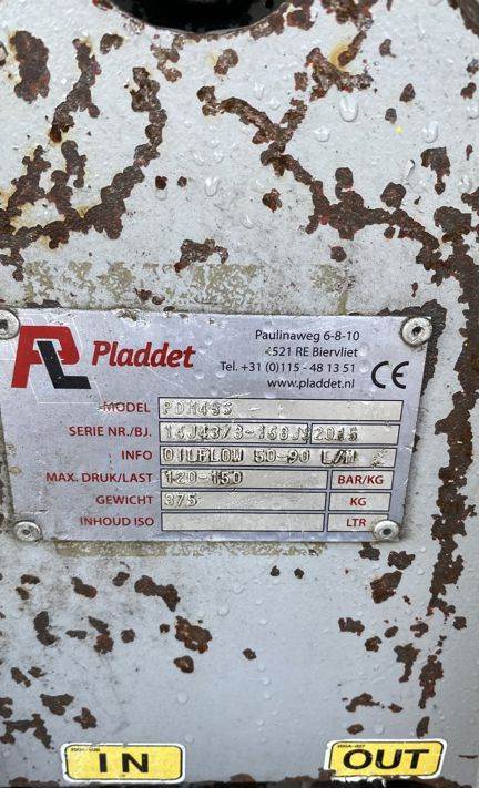 Hydraulic hammer for Construction machinery Pladdet PDH 43S: picture 5