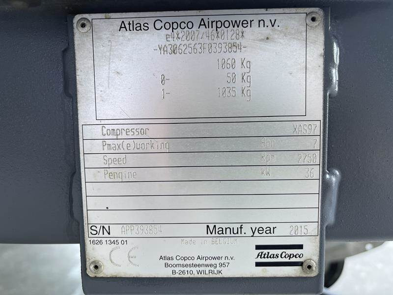 Air compressor Atlas-Copco XAS 97 DD - N: picture 5