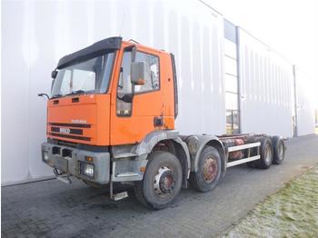 Iveco EUROTRAKKER 340EH34 8X4 MANUAL FULL STEEL  - Concrete mixer truck