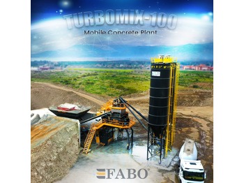 FABO TURBOMİX 100 CE QUALITY NEW GENERATION MOBILE CONCRETE MIXING PLANT - concrete plant