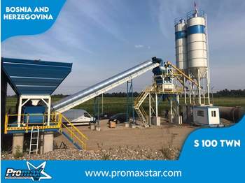 PROMAX Stationary Concrete Batching Plant S100-TWN (100m3/h) - Concrete plant