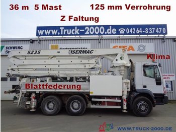 Iveco 380E38 6x4 Sermac 36m Betonpumpe 5Mast Z-Faltung - Concrete pump truck