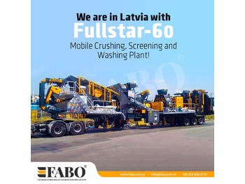 New Mobile crusher FABO FULLSTAR-60 MOBILE CRUSHING SCREENING & WASHING PLANT | READY IN STOCK: picture 1