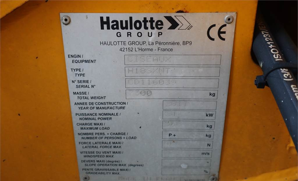 Scissor lift Haulotte H18SXL Diesel, 4x4 Drive, 18m Working Height, 500k: picture 6