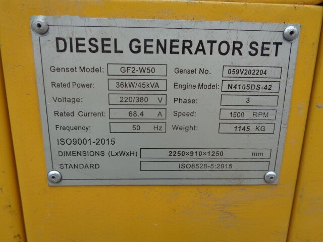 New Generator set KawaKenki W50: picture 2