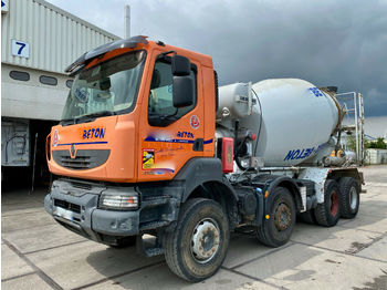 Concrete mixer truck Renault KERAX 410 DXi 8x4 Liebherr 8m³ E4: picture 1