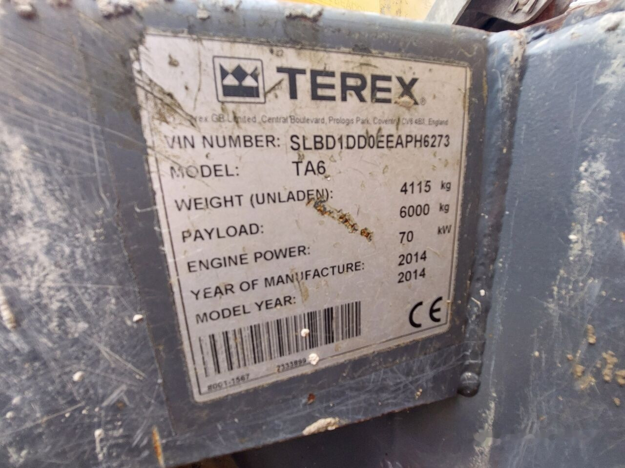 Articulated dumper Terex TA6: picture 4