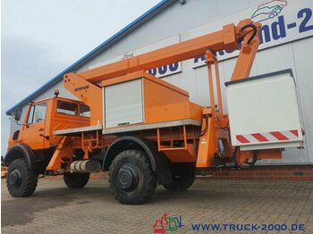 Truck mounted aerial platform Unimog U 1850 L 4x4 Ruthmann Steiger 17m seitl.12m 1.Hd: picture 3