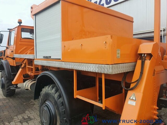 Truck mounted aerial platform Unimog U 1850 L 4x4 Ruthmann Steiger 17m seitl.12m 1.Hd: picture 11