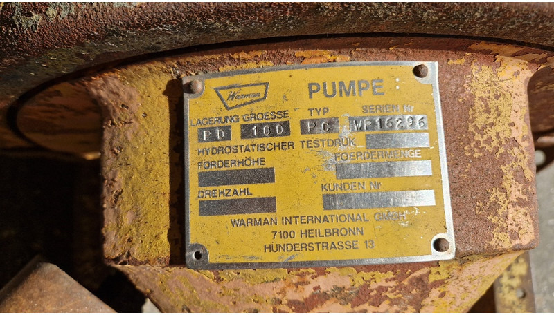 Water pump Warman PC100 Schlamm & Wasserpumpe: picture 8