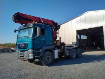 MAN 33.540  Langholz 6x4 Blatt Epsilon E260L  - Forestry trailer