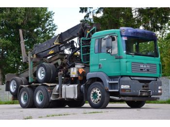 MAN TGA 26.480 6x4 2004 for long wood transport - Forestry trailer