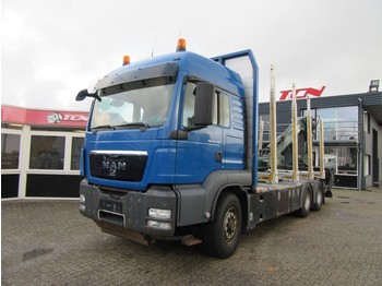 MAN TGS 6X6 EURO 5 + Crane - Woodtruck - Forestry trailer