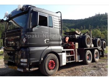 MAN TGX 33 540 6x4 XL+ Anhäger DIEBOLT  - Forestry trailer