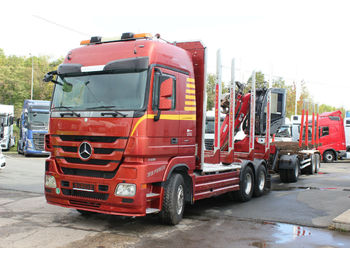 Mercedes-Benz Actros 2660 L 6X4, CRANE PENZ 10Z 9,50  - Forestry trailer
