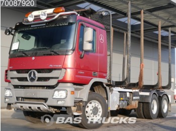 Mercedes-Benz Actros 3355 6X4 V8 Big-Axle Hydraulik Steelsuspension Euro 5 - Forestry trailer