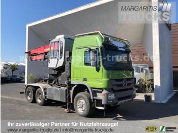 Mercedes-Benz Actros 3355 6x6/Euro5/Holztransp./Kran Palfinger  - Forestry trailer
