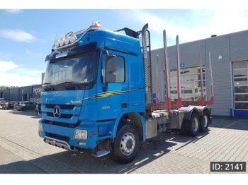 Mercedes-Benz Actros 3355 F04, Euro 5, full steel suspension - Forestry trailer