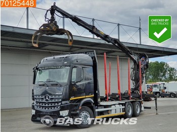 Mercedes-Benz Arocs 2651 L 6X4 German-Truck Retarder Euro 6 Hiab F140ZT 95 - Forestry trailer
