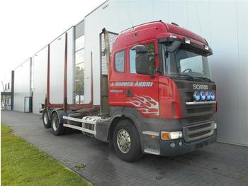 Scania R480 6X2 MANUAL TEN TIRES EURO 4  - Forestry trailer