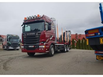 Scania R 560 do drewna do lasu kłody kesla epsilon loglift penz alucar exte - Forestry trailer