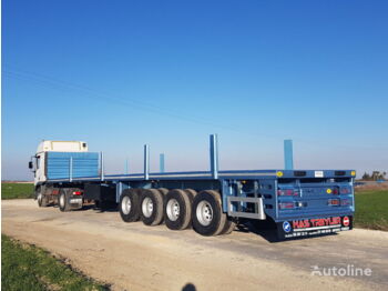 Container transporter/ swap body semi-trailer — ALAMEN Flatbed Semi Trailer for sale (from Manufacturer Company)