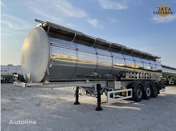 Tank semi-trailer for transportation of chemicals Bata CISTERNA ADR CHIMICO LAMINOX/MENCI 37.100LT: picture 1
