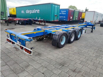 Container transporter/ Swap body semi-trailer Broshuis MFCC Multi 3 Assen BPW - LiftAs - Alle soorten Containers (O1025): picture 1
