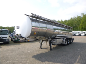 Tank semi-trailer for transportation of food Burg Food tank inox 30.5 m3 / 3 comp + pump: picture 1