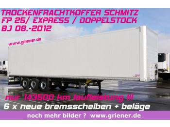 Schmitz Cargobull SKO 24/ DOPPELSTOCK 33/66  /NEUE BREMSE !!!!!!  - Closed box semi-trailer
