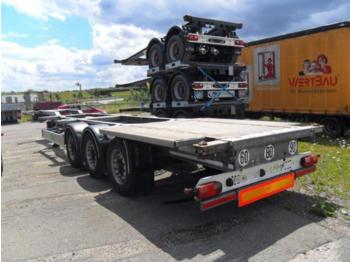 Fliegl SDS 380 Goosneck starr, Liftachse, BPW Scheibe  - Container transporter/ Swap body semi-trailer