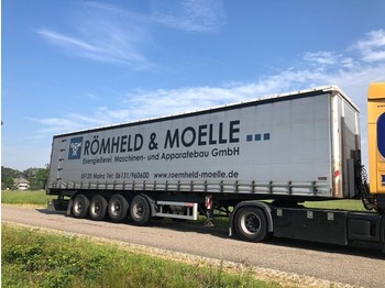 Schmidt 4 achse stahl , steel , balast , heavy load trailer - Curtainsider semi-trailer
