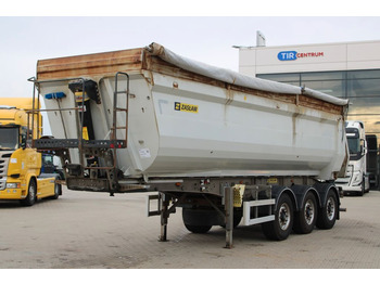 ZASŁAW D-653A,2x LIFTING AXLE,AXLES 9t, HARDOX, 36m3  - Curtainsider semi-trailer