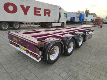 Container transporter/ Swap body semi-trailer D-Tec FT-43-03V 3-Assen SAF - Liftas - Trommelremmen - 2 liftassen - Alcoa's (O1241): picture 1