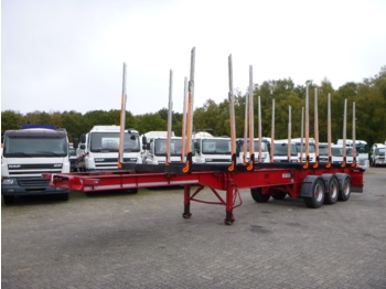 Dropside/ Flatbed semi-trailer for transportation of timber Dennison Log trailer F25SKA: picture 1
