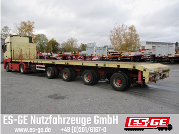 ES-GE 4-Achs-Megatrailer - teleskopierbar  - Dropside/ Flatbed semi-trailer