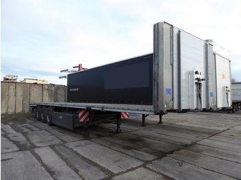 Fliegl Stahlmattenauflieger, Seitenrollen, Lochboden  - Dropside/ Flatbed semi-trailer