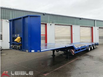 Kromhout TSR Tieflader-Lenkachse - Ladehöhe 75cm  - Dropside/ Flatbed semi-trailer