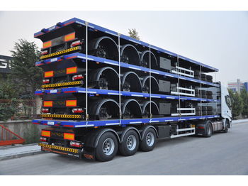 OZGUL FLATBED CONTAINER CARRIER TRAILER - Dropside/ Flatbed semi-trailer
