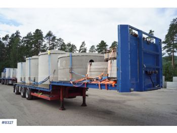  Tyllis 3 axis Jumbo semi-trailer with complete frame set. - Dropside/ Flatbed semi-trailer
