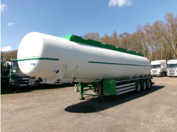 Tank semi-trailer for transportation of fuel Feldbinder Fuel tank alu 44.3 m3 / 6 comp + pump: picture 1