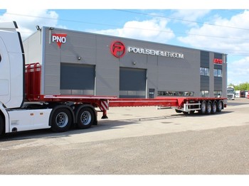 Flatbed semi-trailer Dennison Trailers extendable 21,25 meter