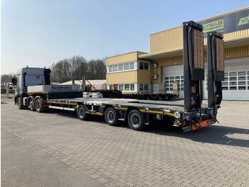 New Low loader semi-trailer Goldhofer 3-Achs-Semi Stepstar m. Radmulden u. hydr Rampen: picture 1