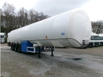 Tank semi-trailer for transportation of gas Indox Low-pressure LNG gas tank inox 56.2 m3 / 1 comp: picture 2