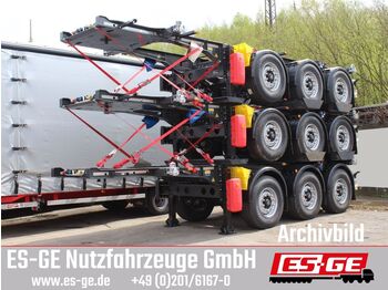 New Container transporter/ Swap body semi-trailer Krone 3-Achs-Containerchassis 20': picture 1