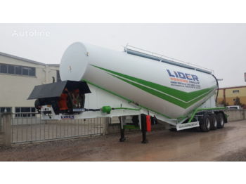 New Tank semi-trailer for transportation of cement LIDER 2022 NEW 80 TONS CAPACITY FROM MANUFACTURER READY IN STOCK: picture 1